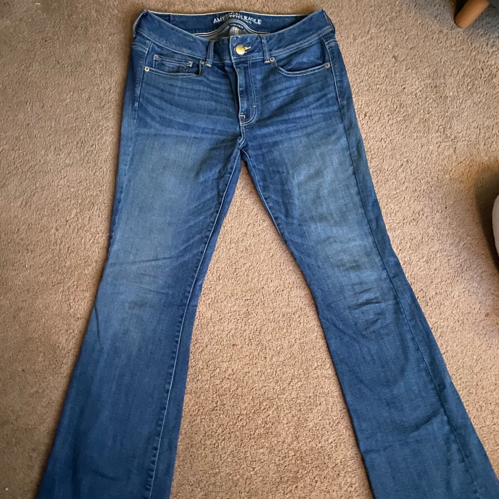 American Eagle Super Stretch Kick-boot jeans- Size 12 Long- Pre-owned